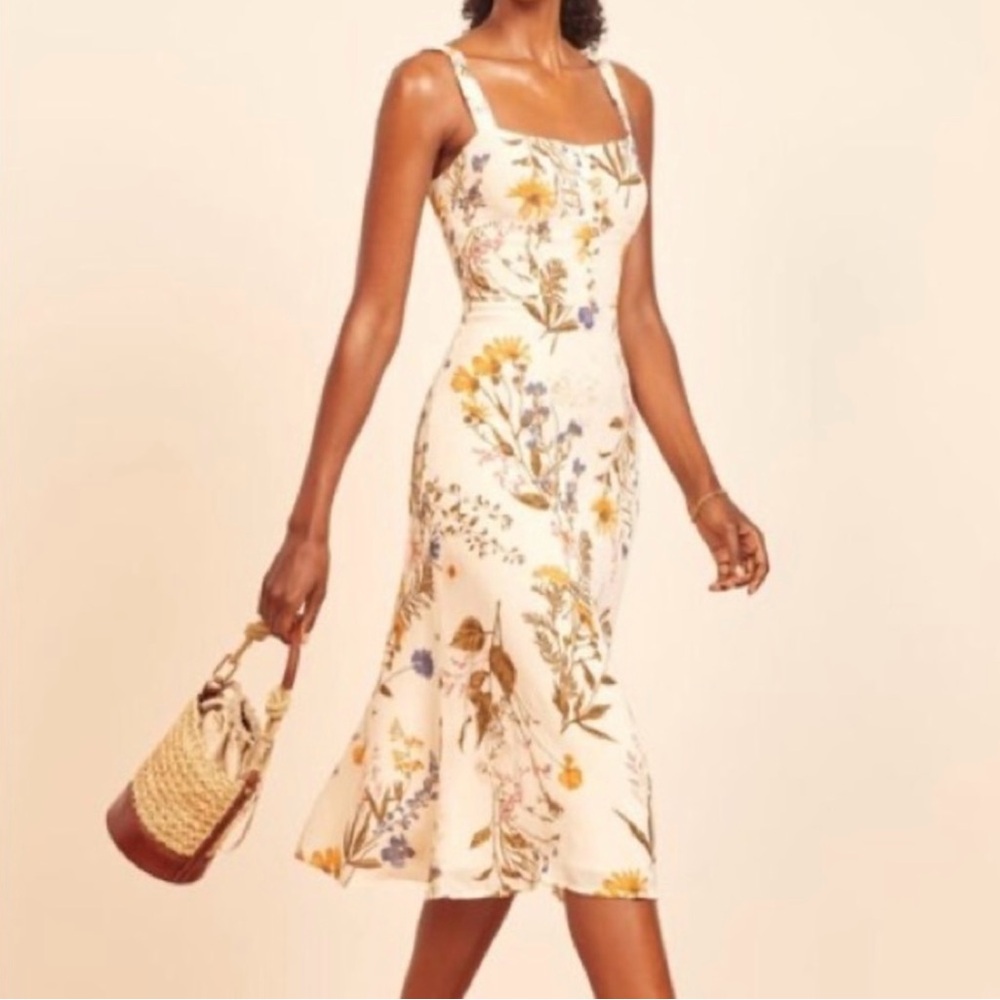 Reformation Camari Floral Dress Size 10